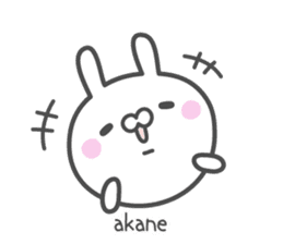 AKANE's basic pack,cute rabbit sticker #13324114
