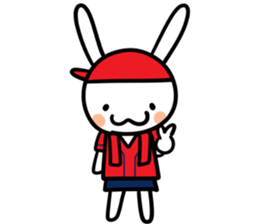 Red helmet Hiroppi sticker #13325002