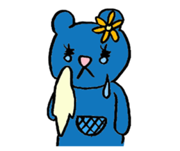 Bear named Hanako sticker #13325175