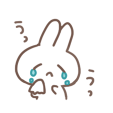 Obedient child rabbit sticker #13326519