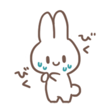 Obedient child rabbit sticker #13326524