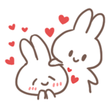 Obedient child rabbit sticker #13326532