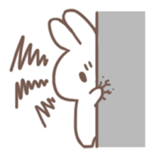 Obedient child rabbit sticker #13326534