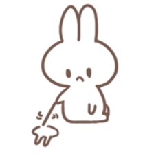 Obedient child rabbit sticker #13326536