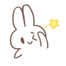 Obedient child rabbit sticker #13326539