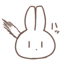 Obedient child rabbit sticker #13326541