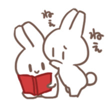 Obedient child rabbit sticker #13326542