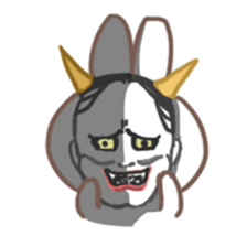 Obedient child rabbit sticker #13326549