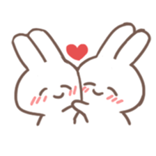 Obedient child rabbit sticker #13326551