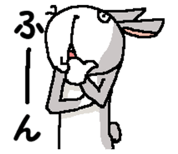 I'm gray rabbit ! sticker #13326743