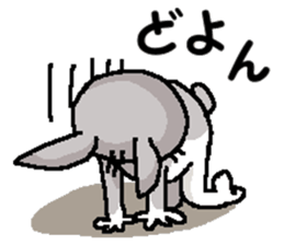 I'm gray rabbit ! sticker #13326744