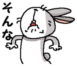 I'm gray rabbit ! sticker #13326751