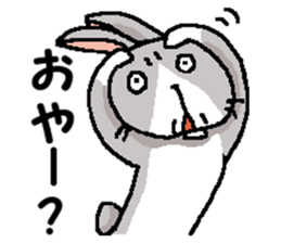 I'm gray rabbit ! sticker #13326761
