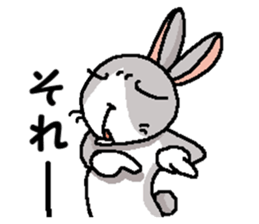 I'm gray rabbit ! sticker #13326769