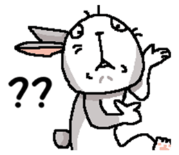 I'm gray rabbit ! sticker #13326771