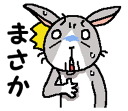 I'm gray rabbit ! sticker #13326772