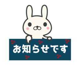 Nordic rabbit animation sticker #13327860