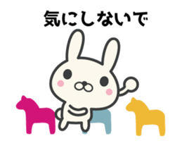 Nordic rabbit animation sticker #13327874