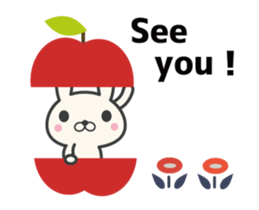 Nordic rabbit animation sticker #13327877