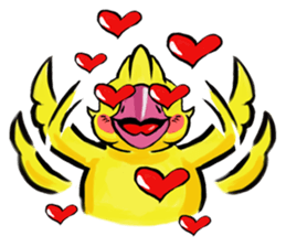 stupid bird sticker #13327949