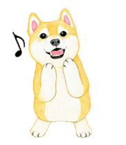 Shiba inu motion sticker. sticker #13328097