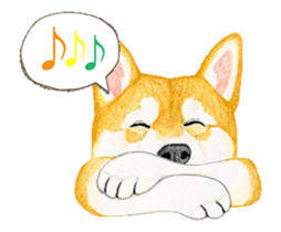 Shiba inu motion sticker. sticker #13328100