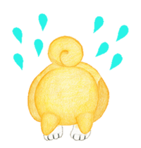 Shiba inu motion sticker. sticker #13328103
