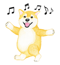 Shiba inu motion sticker. sticker #13328107