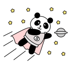 Patio and Puppy a panda brother faintly. sticker #13328793