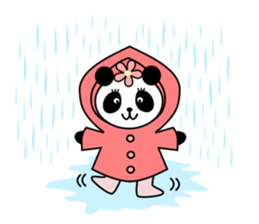 Patio and Puppy a panda brother faintly. sticker #13328799