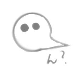Presence of thin ghost OBASUKE sticker sticker #13328968