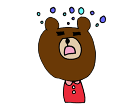 oka&bear sticker #13329329