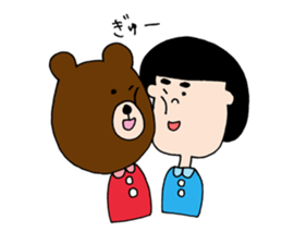 oka&bear sticker #13329333