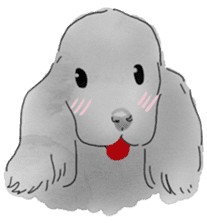 iPaint Black cocker sticker #13329414