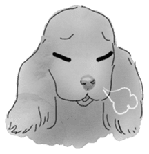 iPaint Black cocker sticker #13329415