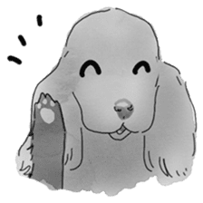 iPaint Black cocker sticker #13329422