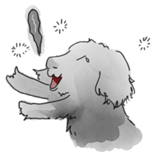 iPaint Black cocker sticker #13329423