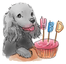 iPaint Black cocker sticker #13329450