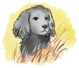 iPaint Black cocker sticker #13329451