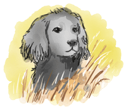 iPaint Black cocker sticker #13329451