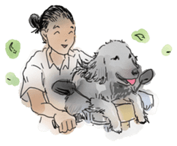 iPaint Black cocker sticker #13329453