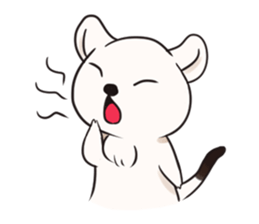 Naughty White mink-Sherry daily life sticker #13329462