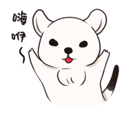 Naughty White mink-Sherry daily life sticker #13329466