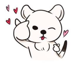 Naughty White mink-Sherry daily life sticker #13329471