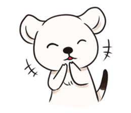 Naughty White mink-Sherry daily life sticker #13329479