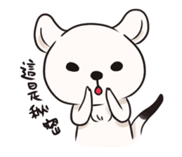 Naughty White mink-Sherry daily life sticker #13329482