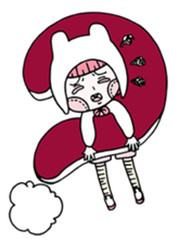 Small clouds rabbit sticker #13329498