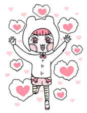 Small clouds rabbit sticker #13329502