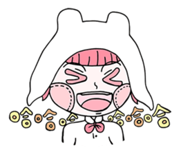 Small clouds rabbit sticker #13329505