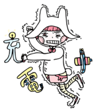 Small clouds rabbit sticker #13329513